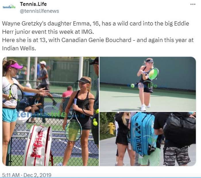 Emma Gretzky's Tennis